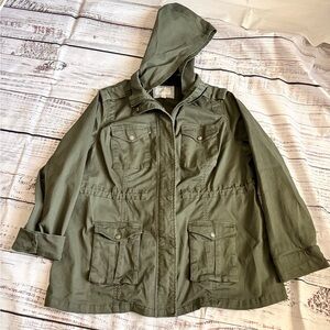 Market & Spruce Olive Green Jacket 1X